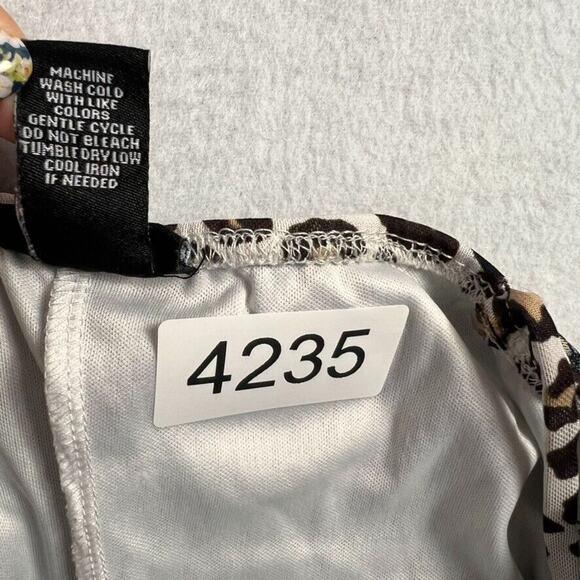 Rue 21 Cami Dress Women's Large Brown Butterfly Cheetah Print Fairy Core Grunge - Picture 8 of 9